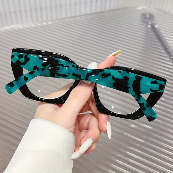 Vintage blue light blocking reading glasses with spring hinges