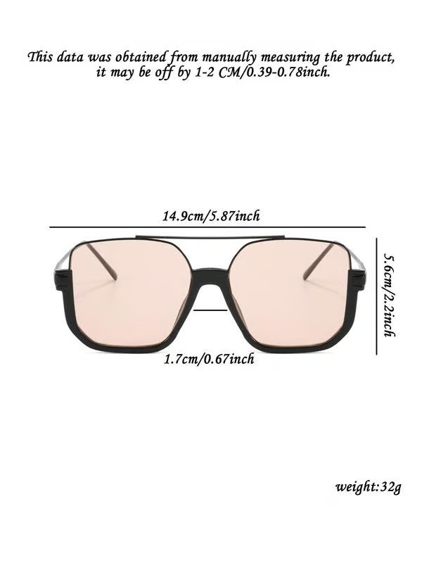 Unisex fashionable and versatile tinted lens sunglasses