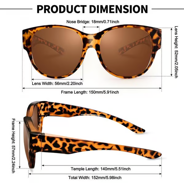 🕶2025 New Oversized Cat Eye Sunglasses Polarized UV400 Protection