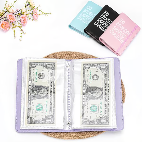 💵100 Days Money Saving Challenge Coin Envelope BudgetStorage Book