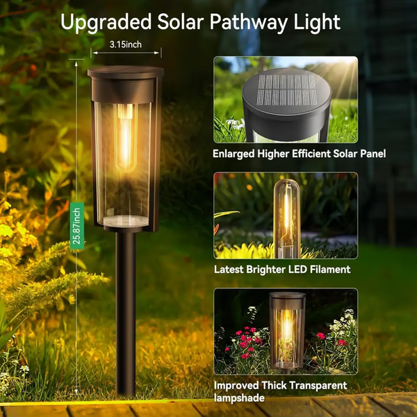 💡Last Day 49% OFF🔥--Outdoor Solar Pathway Lights