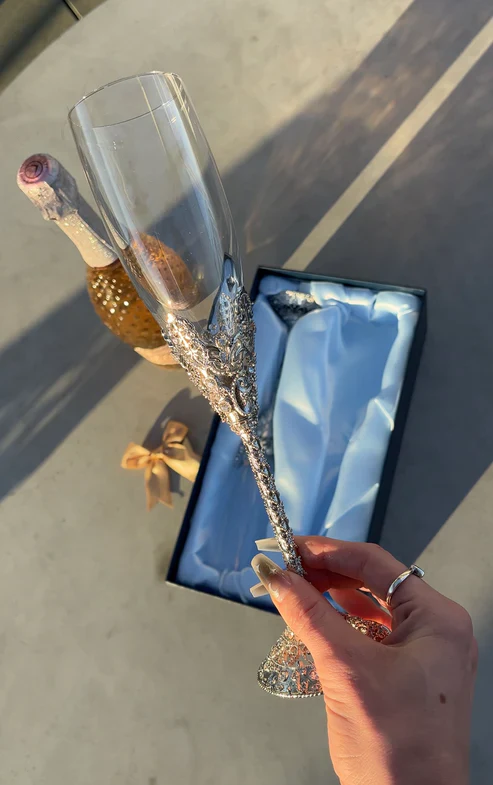 Vintage Hollow Champagne Glass