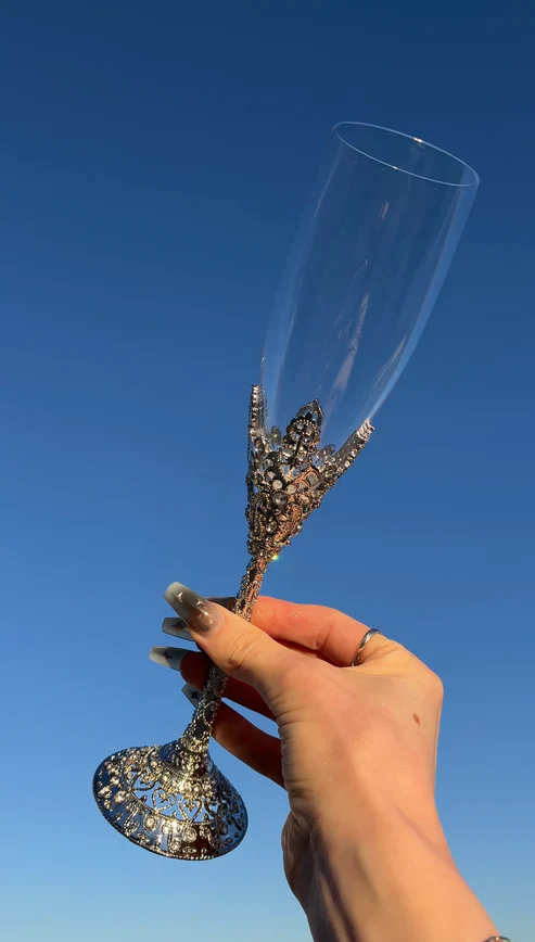 Vintage Hollow Champagne Glass