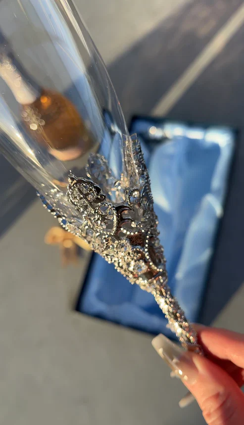 Vintage Hollow Champagne Glass