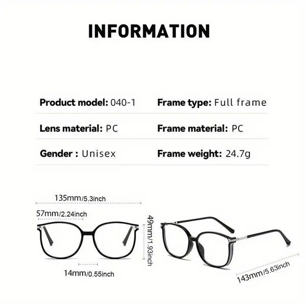 2025 New Women's Large Frame Photochromic Reading Glasses