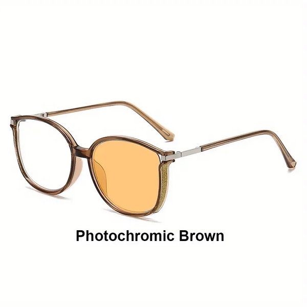 2025 New Women's Large Frame Photochromic Reading Glasses