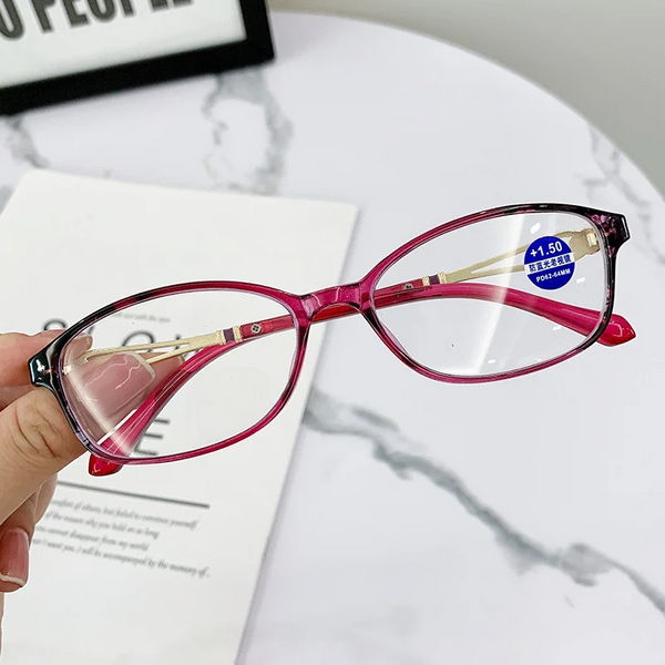 🎁2024 New Year Hot Sale🎁WOMEN'S FASHION LIGHTWEIGHT METAL ANTI-BLUE LIGHT READING GLASSES