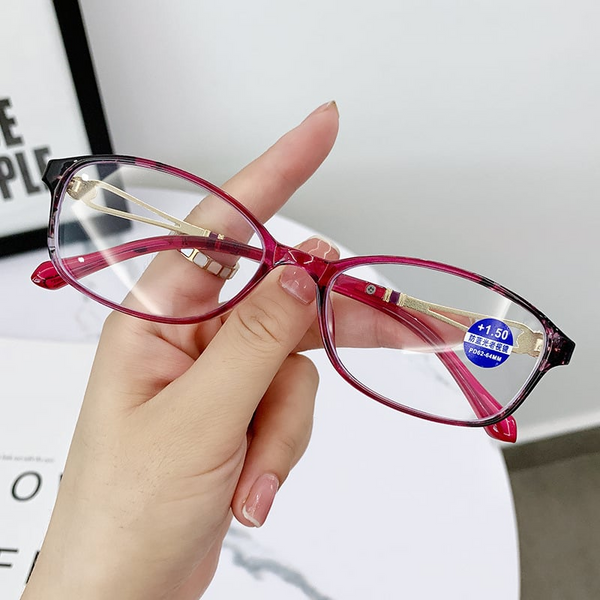 🎁2024 New Year Hot Sale🎁WOMEN'S FASHION LIGHTWEIGHT METAL ANTI-BLUE LIGHT READING GLASSES