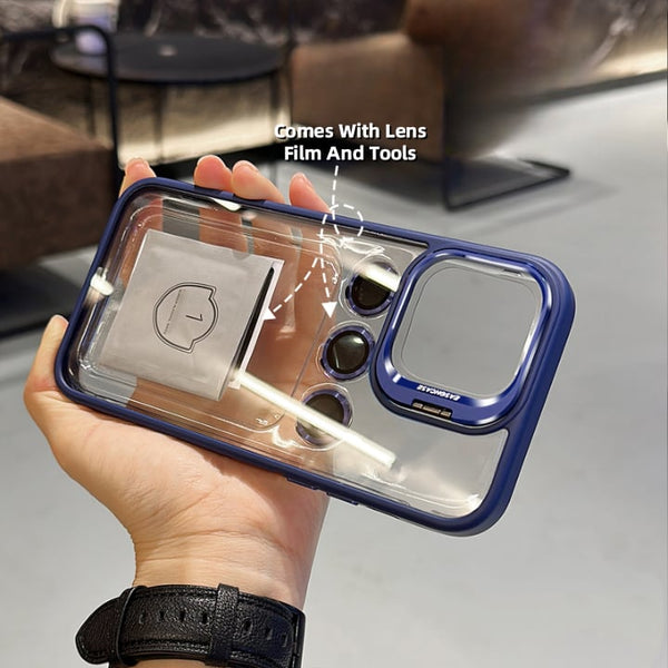Self-contained Stand Silicone Case Cover for iPhone